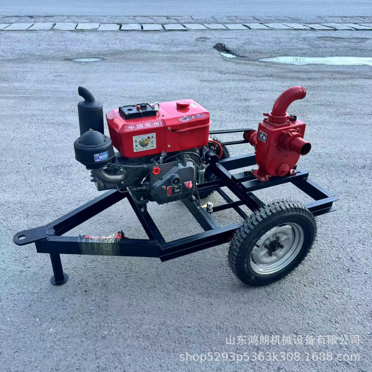 柴油抽水机 6寸汽油水泵小型应急便携式自吸浇地滴灌抽水泵