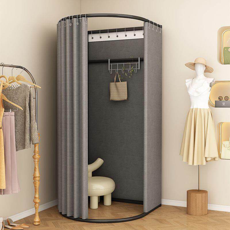 服装店商场门帘布试衣间简易移动换衣间临时可拆卸更衣室子展示架