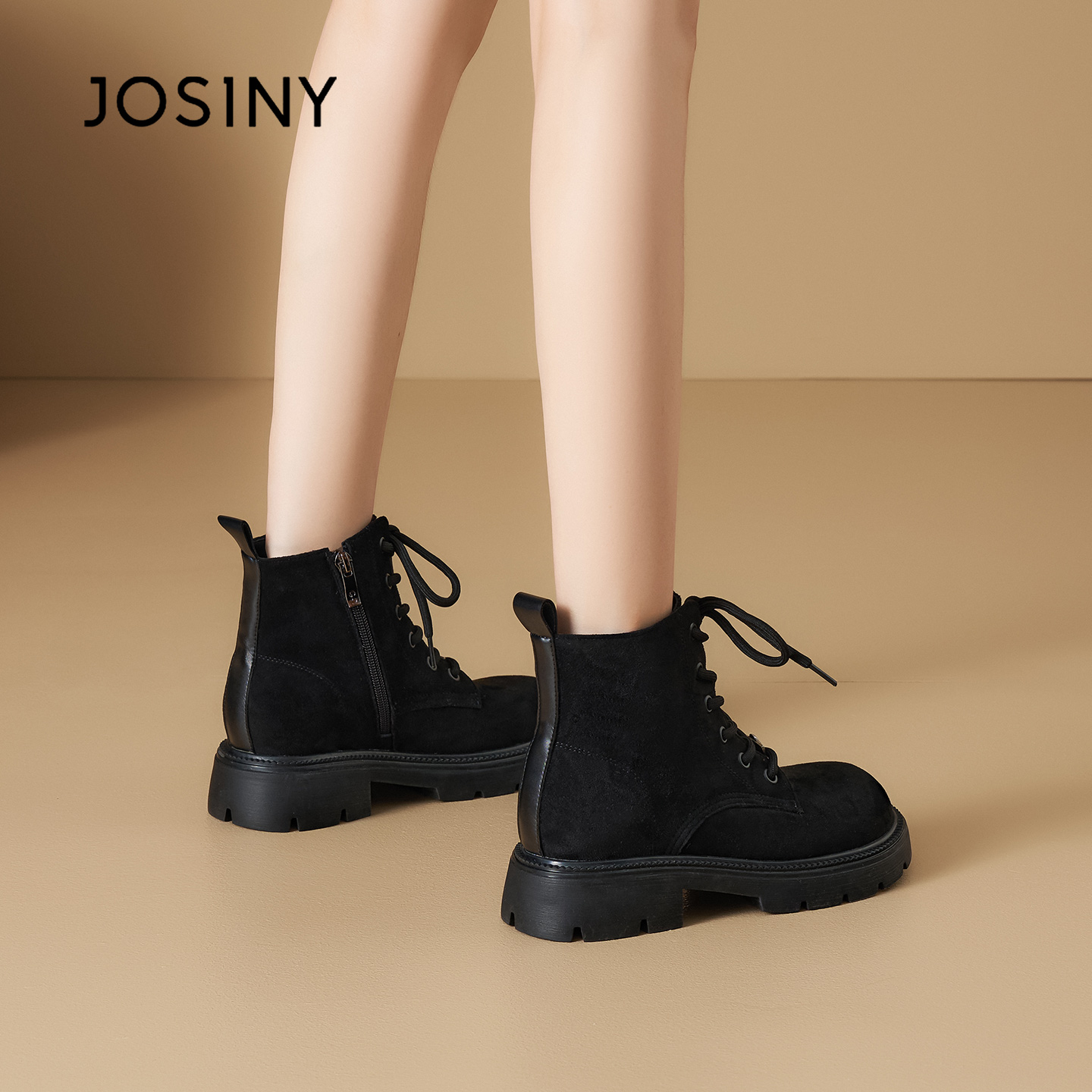 Josiny/卓诗尼切尔西靴英伦风