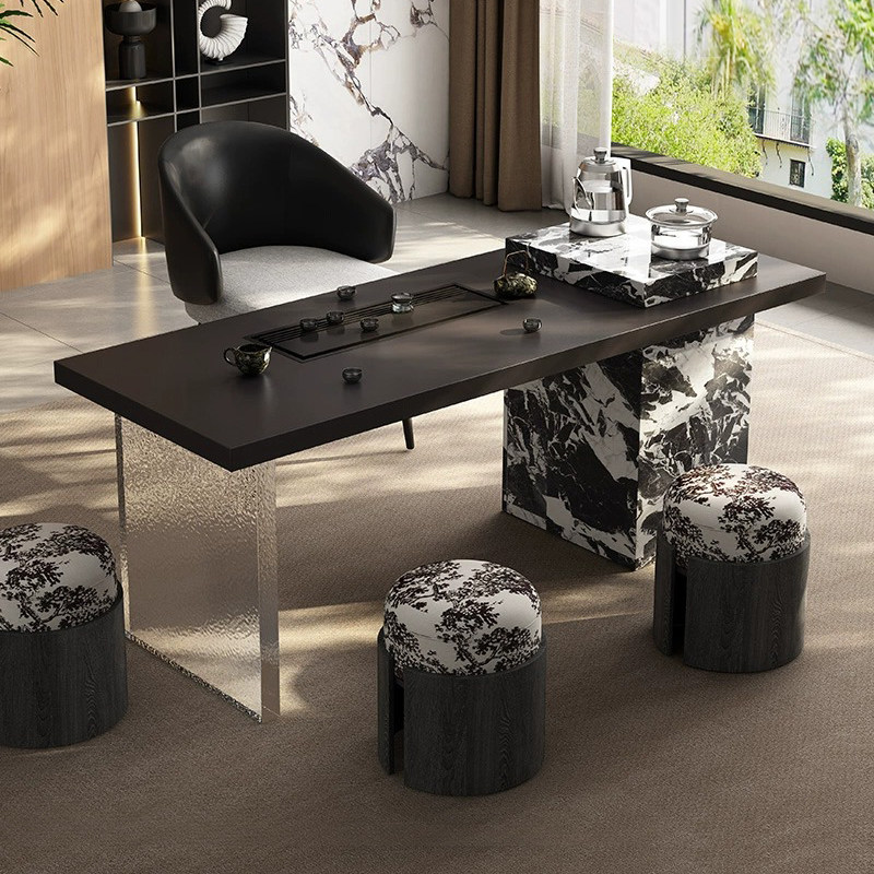 意式茶桌家用小茶台轻奢极简客厅小型高级感泡茶桌岩板阳台茶桌椅,住宅家具,家用茶台/茶桌,淘宝优惠券,粉丝福利购,淘宝优惠卷