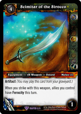 魔兽卡牌ScimitarofSirocco
