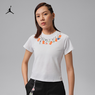 T恤IR6308 耐克 NIKE JORDAN女子运动休闲纯棉印花短袖 100 010