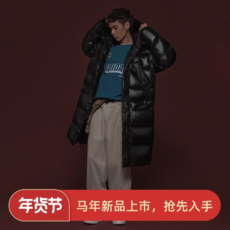 阿迪达斯三叶草男子运动休闲防风保暖长款亮面羽绒服外套IR7135,运动服/休闲服装,运动羽绒服,淘宝优惠券,粉丝福利购,淘宝优惠卷
