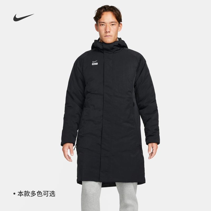 耐克/NIKE F.C男子运动休闲保暖中长款足球棉服外套DJ0992-010