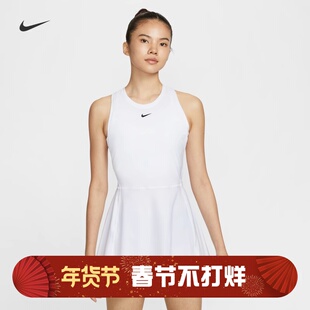 耐克/NIKE女子运动训练速干透气圆领网球连衣裙FQ1781-010-100