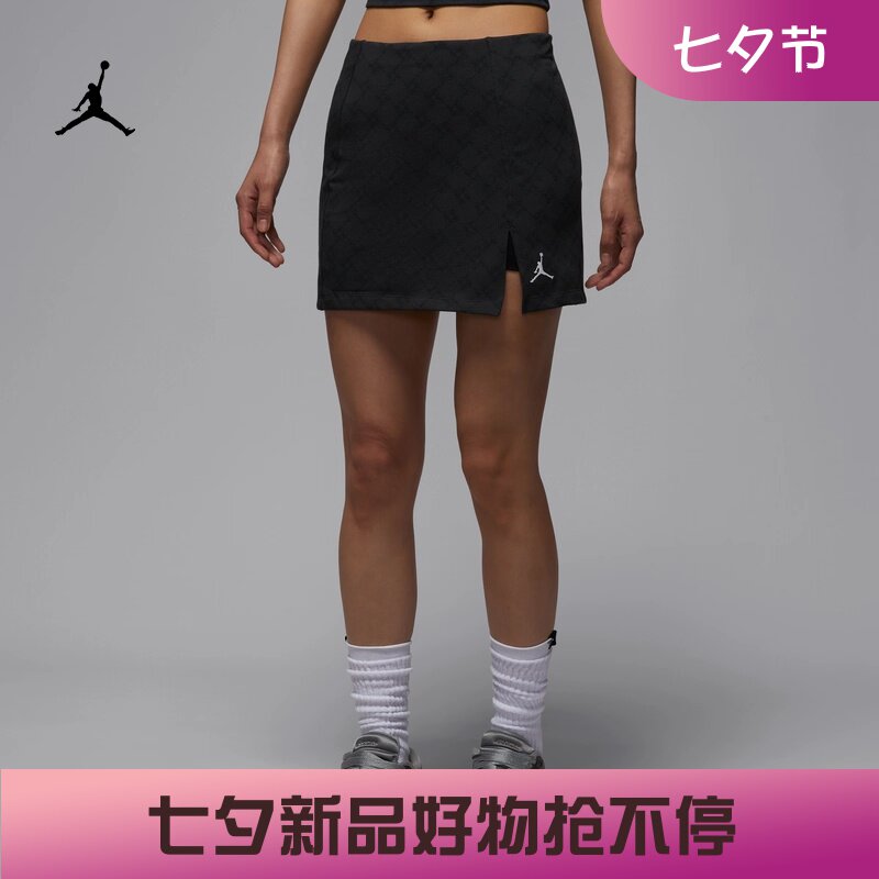 耐克/NIKE JORDAN女子运动休闲印花透气针织裤裙HQ9229-010-104