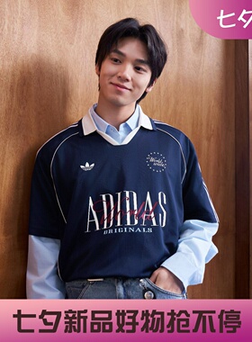 阿迪达斯三叶草男子运动宽松休闲新款印花翻领短袖POLO衫KY2192
