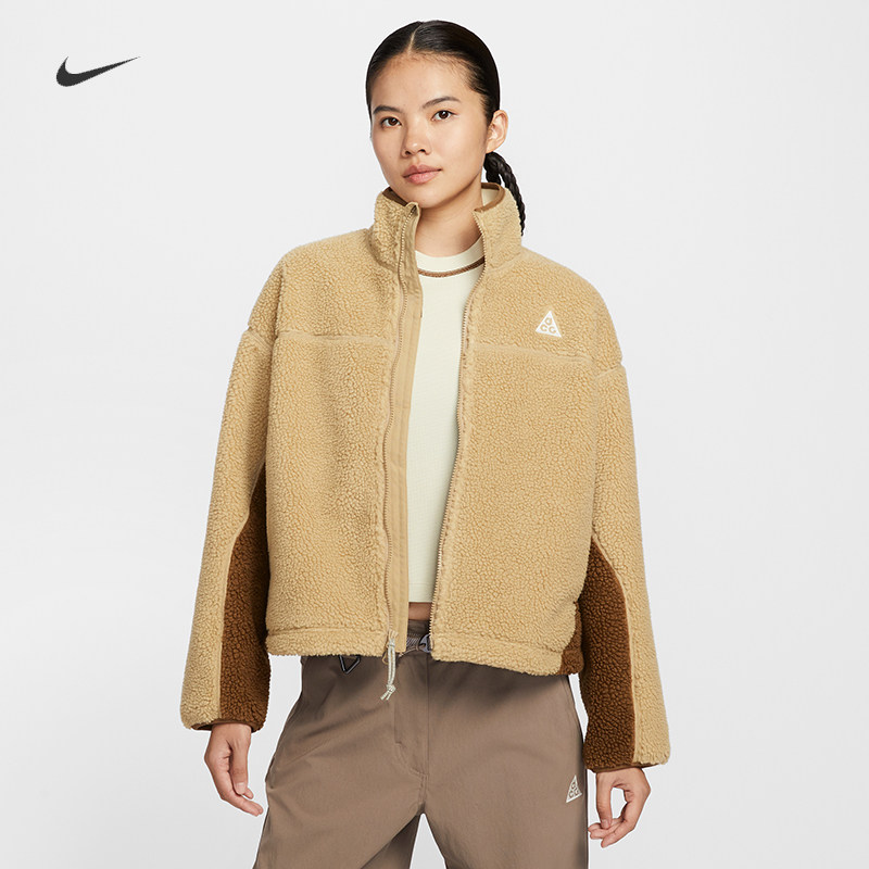耐克/NIKE ACG女子运动宽松休闲保暖羊羔绒夹克外套HV4706-551