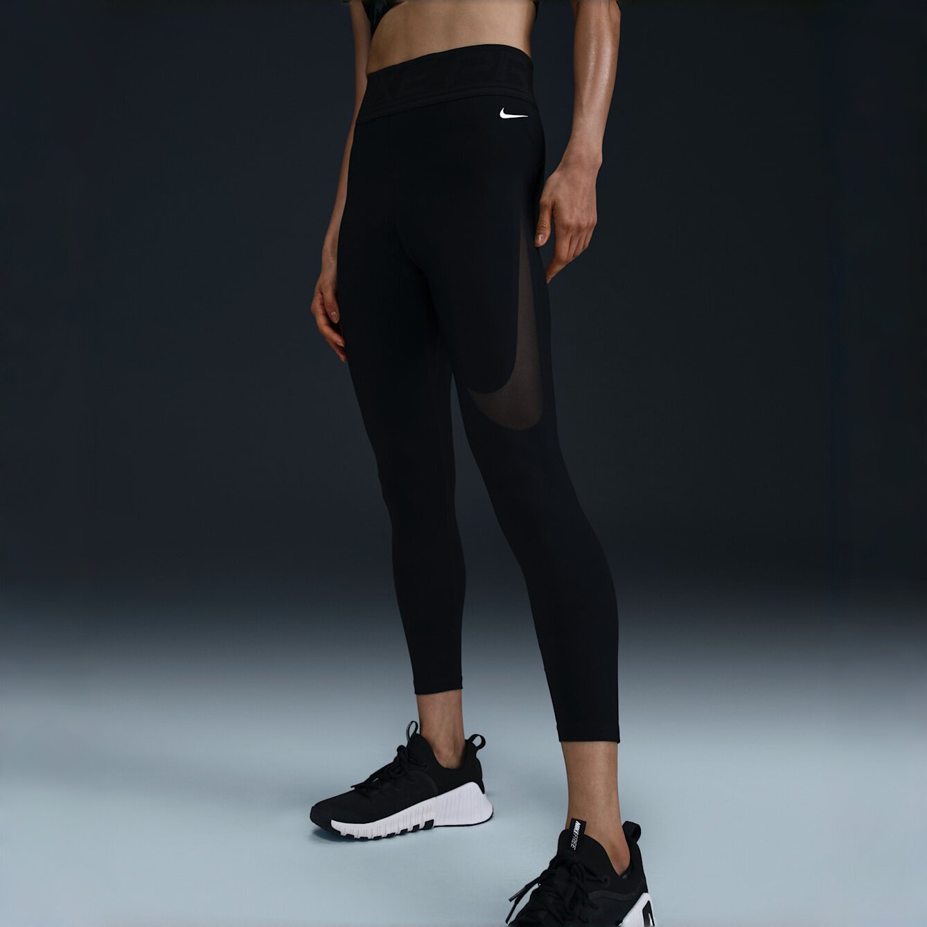耐克/NIKE女子训练速干瑜伽健身夏季新款紧身运动裤HJ1158-010