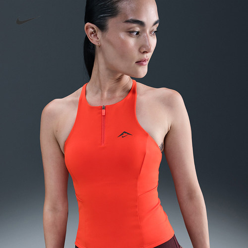 耐克/NIKE女子运动越野速干中强度支撑衬垫内衣式背心HF5407-010