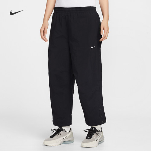 耐克/NIKE女子宽松休闲高腰梭织运动中长裤九分裤IF0221-010-103