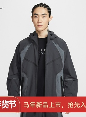 耐克/NIKE TECH男子运动宽松休闲梭织连帽夹克外套IU7497-060-236