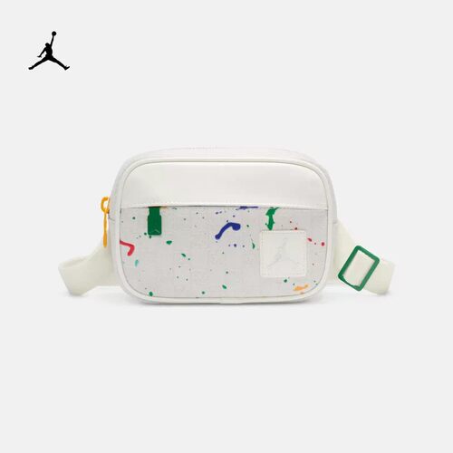 耐克/NIKE JORDAN斜挎包拉链口袋可调节肩带运动腰包HQ7569-133