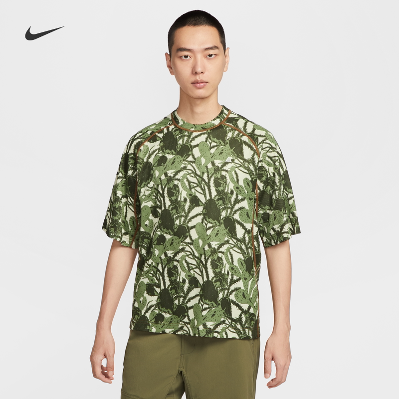 耐克/NIKE ACG男子运动宽松休闲户外迷彩印花短袖T恤HV0588-229