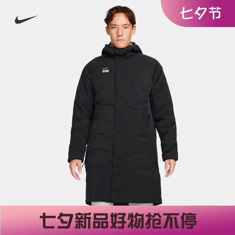 耐克/NIKE F.C男子运动休闲保暖中长款足球棉服外套DJ0992-010