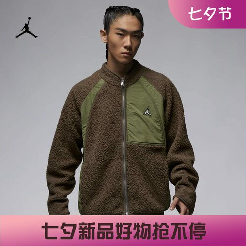 耐克男子休闲仿羊羔绒夹克外套