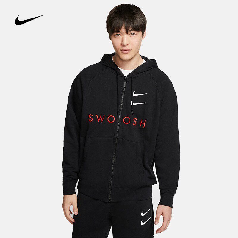 耐克/nike男子双钩运动训练休闲透气连帽夹克外套ct7363-657-010