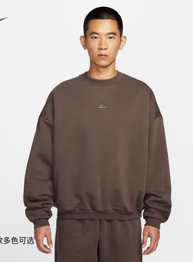 耐克/NIKE男子运动宽松休闲加绒保暖圆领篮球卫衣IM5902-010-237