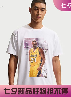 耐克/NIKE KOBE男子运动宽松休闲纯棉印花短袖T恤IQ2375-010-100