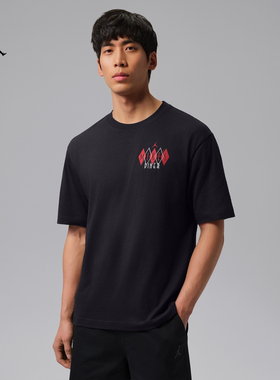 耐克/NIKE JORDAN男子运动休闲纯棉印花短袖T恤IF3162-010-753