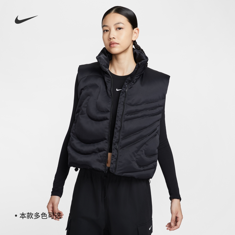 耐克/NIKE女子运动宽松休闲新款暖钩羽绒马甲背心IH8008-010-121