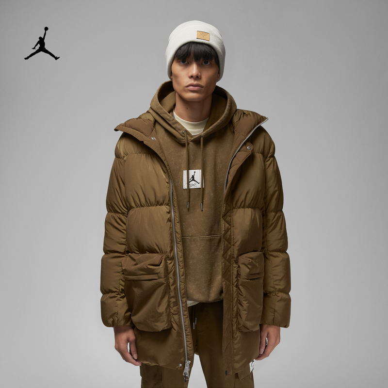 耐克男子运动休闲保暖连帽羽绒服