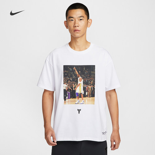 耐克/NIKE KOBE男子运动训练速干印花圆领篮球短袖T恤IO1151-100