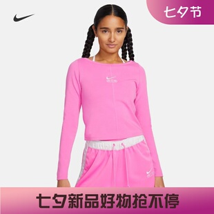 耐克/NIKE女子运动训练休闲透气打底衫圆领长袖T恤FN1912-010-675