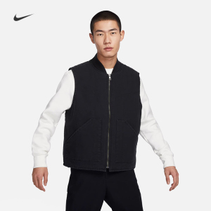 耐克/NIKE男子运动休闲复古质感工装棉背心马甲FQ1862-010-252