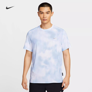耐克/NIKE ADV男子运动训练速干扎染跑步短袖T恤HJ4149-010-422