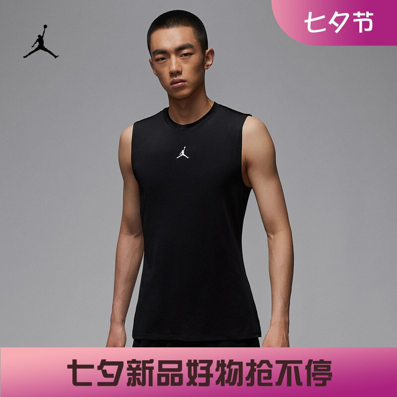 耐克/NIKE JORDAN男子运动休闲速干紧身篮球背心HV4102-010-100