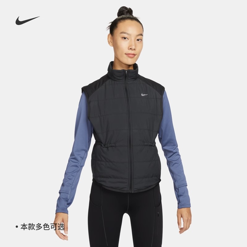 耐克/NIKE女子运动训练休闲保暖跑步棉马甲背心FB7538-010-386