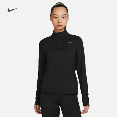 耐克女子训练速干防晒跑步上衣