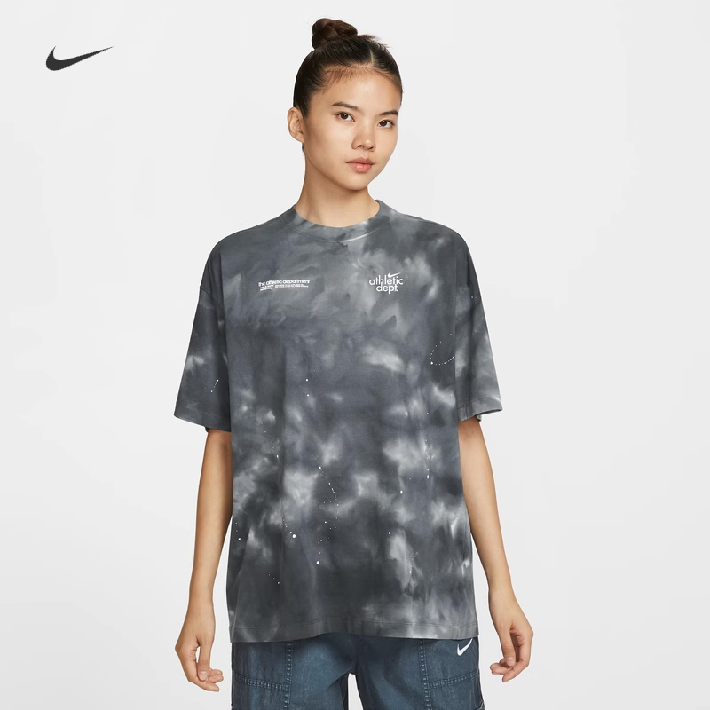 耐克/NIKE女子运动宽松休闲扎染印花新款短袖T恤II0462-010-289