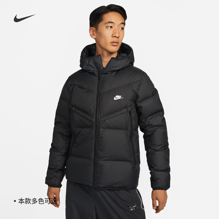 耐克/NIKE男子运动休闲保暖连帽羽绒服外套DV1132 DD6796-010-077