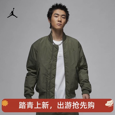 耐克男子休闲夹棉飞行员夹克外套