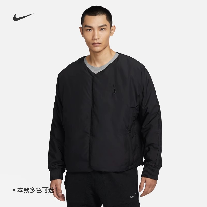 耐克男子休闲防风保暖棉服外套