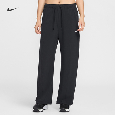 耐克/NIKE女子运动宽松休闲轻盈速干梭织阔腿长裤IQ0343-010-410