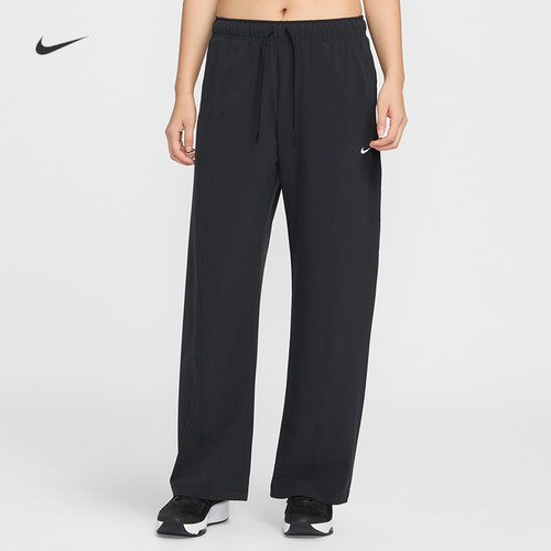 耐克/NIKE女子运动宽松休闲轻盈速干梭织阔腿长裤IQ0343-010-410
