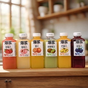众口妙思慕雪芒果复合果汁饮料450ml*15瓶蓝莓味蜜桃橙草莓味饮品