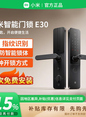 小米智能门锁E30智能锁指纹锁密码锁家用门锁卡防盗电子门 B411