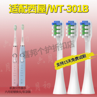 六月初适配Westinghouse美国西屋电动牙刷头WT-301B通用替换软毛