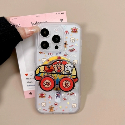 面包超人旋转车轮磁吸支架适用A3/A5PRO/OPPO FindX8S/X7手机壳reno13趣味12pro/11F可爱A78/A57/A96防摔A2