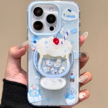 治愈系甜品冰淇淋磁吸支架适用小米15/14手机壳13Pro红米K80/K60女K70/K50至尊Note14新款12/turbo4/civi5pro