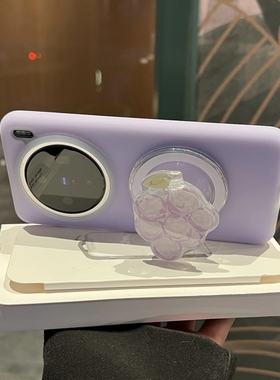 韩系ins淡雅浅紫色葡萄磁吸支架FIND X8S适用OPPO Reno14/13一加ACE5手机壳pro液态硅胶1+13高级感X7Ultra女