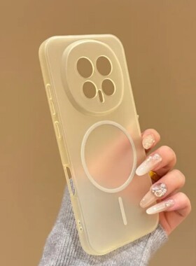 高级磁吸细圈软壳雾面沙漠金肤感Find X9适用OPPO一加ACE6T/Reno15/14手机壳13磨砂12pro全包X8S+防摔半透明