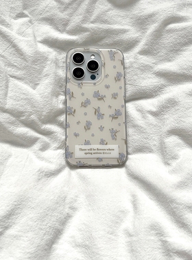 ins风温柔小清新白色碎花适用OnePlus一加ACE3手机壳1+13少女2PRO小众12高级感ACEPRO双层手机套ACE竞速版2V