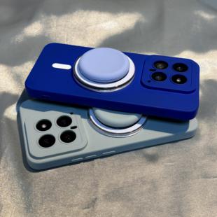 ins远峰蓝磁吸支架适用IQOO10/Neo8pro手机壳iqoo neo5全包7韩国Z3防摔硅胶6se新款U3X液态iqoo12简约11s啪嗒