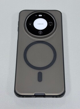 真强磁3000高斯透明黑色适用华为Mate70/80proMax手机壳Mate60PRO+四角气囊防摔磨砂手感亚克力简约男女小众