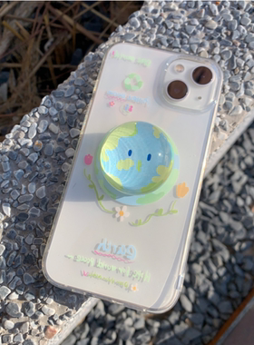 保卫地球支架苹果17PROmax/15PLUS/16pro手机壳Air/16/13/12mini/XR透明14/SE3/15PROMAX软XS防摔87有趣11pro